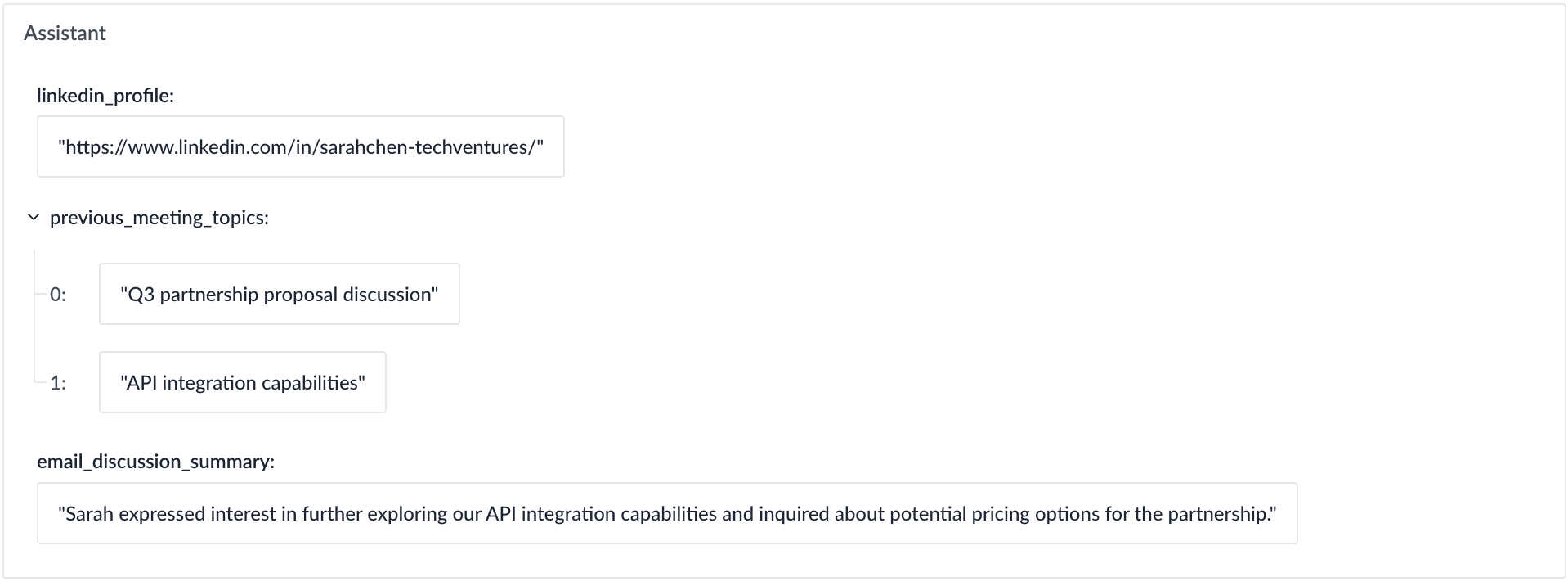 Meeting Prep Plain Text Output